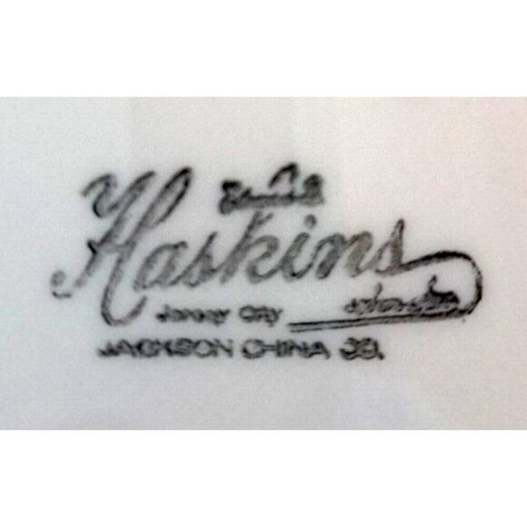 Jackson China Co. Edward Haskins Vintage Restaurant Ware 8 Dinner Plates RARE - Picture 3 of 12